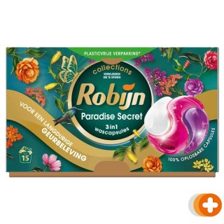 Robijn vloeibaar wasmiddel capsule paradise secret