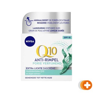 Nivea q10 anti-rimpel + porie verfijnende dagcrème spf 15