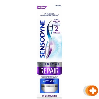 Sensodyne clinical repair active white tandpasta