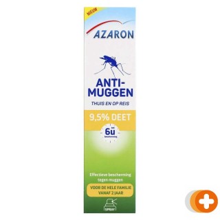 Azaron anti-muggenspray thuis en op reis 9.5% deet