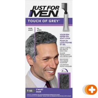 Just for men touch of grey t-55 zwart