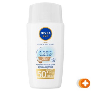 Nivea sun uv face specialist ultra light daily fluide medium tinted spf 50+