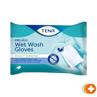 Tena wet wash glove mildly scented