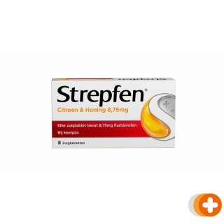 Strepfen citroen & honing zuigtabletten