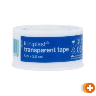 Kliniplast transparant hechtpleister 2,5cm