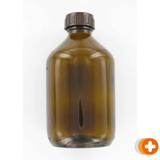 Blockland fles los bruin glas met dop 300ml