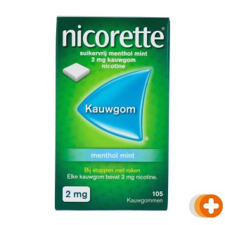 Nicorette kauwgom 2mg menthol mint