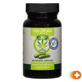 Jacob hooy cbd+ 20mg capsules