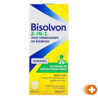 Bisolvon 2-in-1 siroop suikervrij