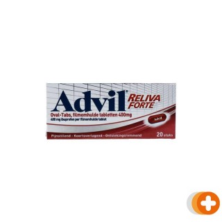 Advil reliva forte oval-tabs 400 mg voor pijn en koorts