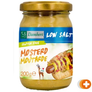 Damhert low salt mosterd glutenvrij