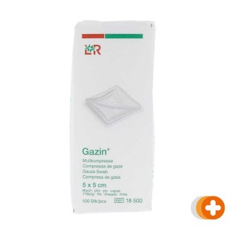 Lohmann & rauscher gazin gaaskompressen 5x5cm