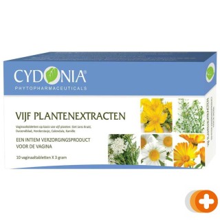 Cydonia vijf plantenextracten vaginaalzetpillen