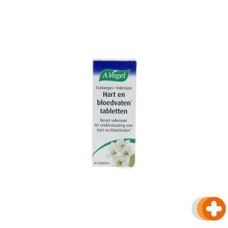 A.vogel crataegus + valeriaan hart en bloedvaten tabletten