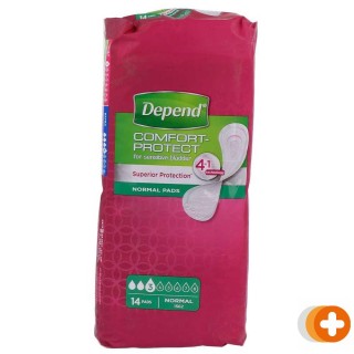Depend pads normal