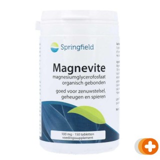 Springfield magnevite magnesium glycerofosfaat 100mg tabletten