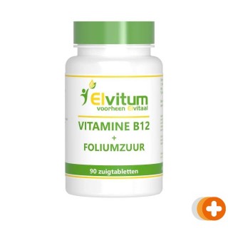 Elvitum vitamine b12 + foliumzuur zuigtabletten