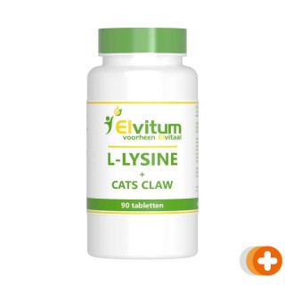 Elvitum l-lysine cats claw tabletten