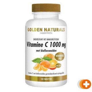 Golden naturals vitamine c 1000mg met bioflavonoïden tabletten