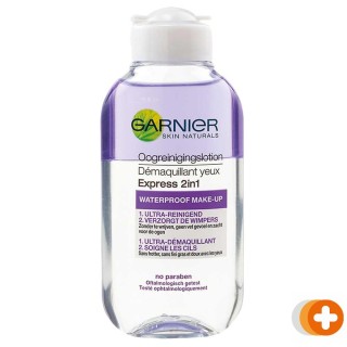 Garnier skinactive 2in1 oogreinigingslotion waterproof make-up