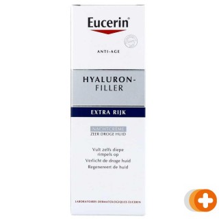 Eucerin hyaluron-filler urea nachtcrème extra rijk
