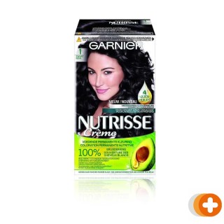 Garnier nutrisse crème permanente haarverf 1 zwart