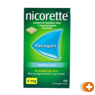 Nicorette kauwgom 4mg menthol mint