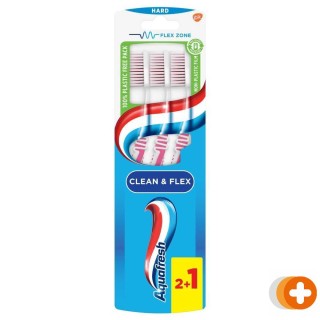 Aquafresh clean & flex tandenborstel hard