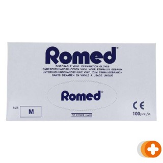Romed vinyl handschoenen gepoederd medium