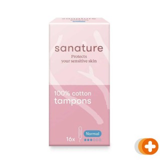 Sanature 100% katoen tampons normaal