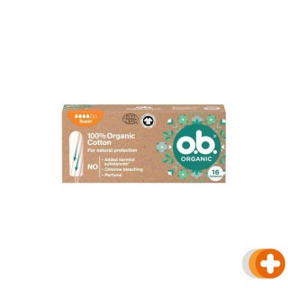 O.b. organic tampons super