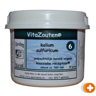 Vita reform van der snoek vita reform vitazouten nr. 6 kalium sulfuricum