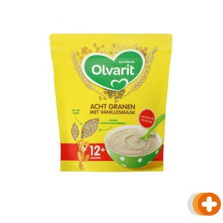 Olvarit acht granen met vanillesmaak 12+ maanden