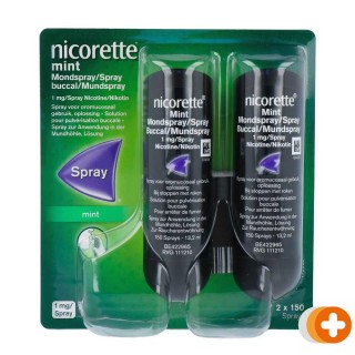 Nicorette mondspray mint 1mg duo