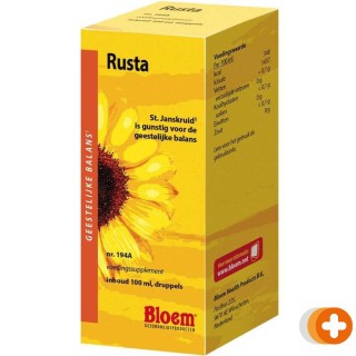 Bloem rusta druppels
