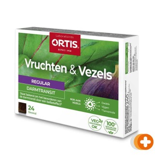 Ortis vruchten & vezels regular darmtransit blokjes