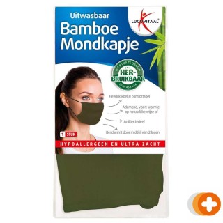 Lucovitaal bamboe mondkapje groen