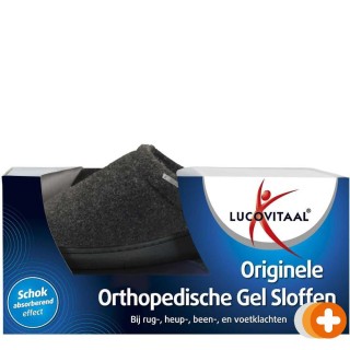 Lucovitaal originele orthopedische gel sloffen 40-41 zwart