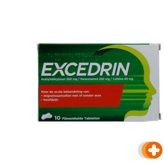 Excedrin filmomhulde tabletten, bij migraine en hoofdpijn