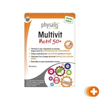 Physalis multivit actif 50+ tabletten
