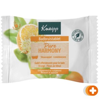 Kneipp badbruistablet pure harmony oranje lindebloesem