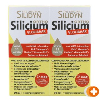 Silidyn silicium druppels duoverpakking 2x30ml