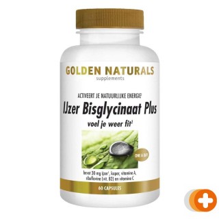Golden naturals ijzer bisglycinaat plus capsules