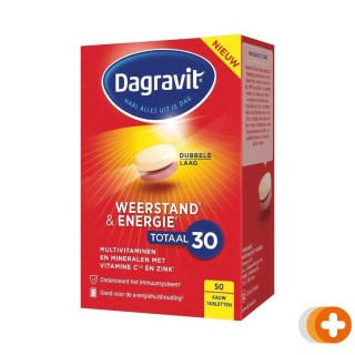 Dagravit totaal 30 weerstand & energie kauwtabletten