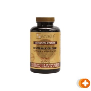 Artelle oesterkalk calcium 1200 mg vitamine d3 tabletten