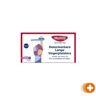 Heltiq detecteerbare lange vingerpleisters pe 180x20mm