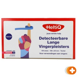 Heltiq detecteerbare lange vingerpleisters 180x20mm