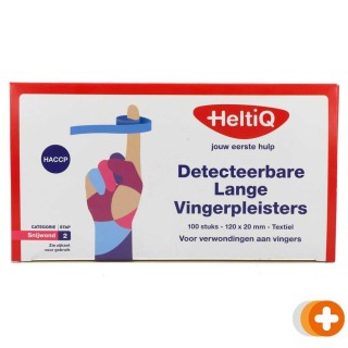 Heltiq detecteerbare lange vingerpleisters 120x20mm