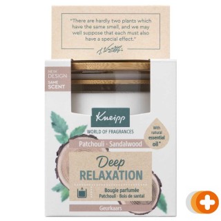 Kneipp geurkaars deep relaxation sandalwood & patchouli