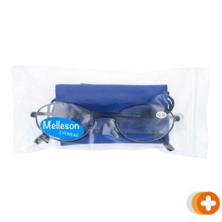 Melleson eyewear leesbril +2.50 zwart metaal